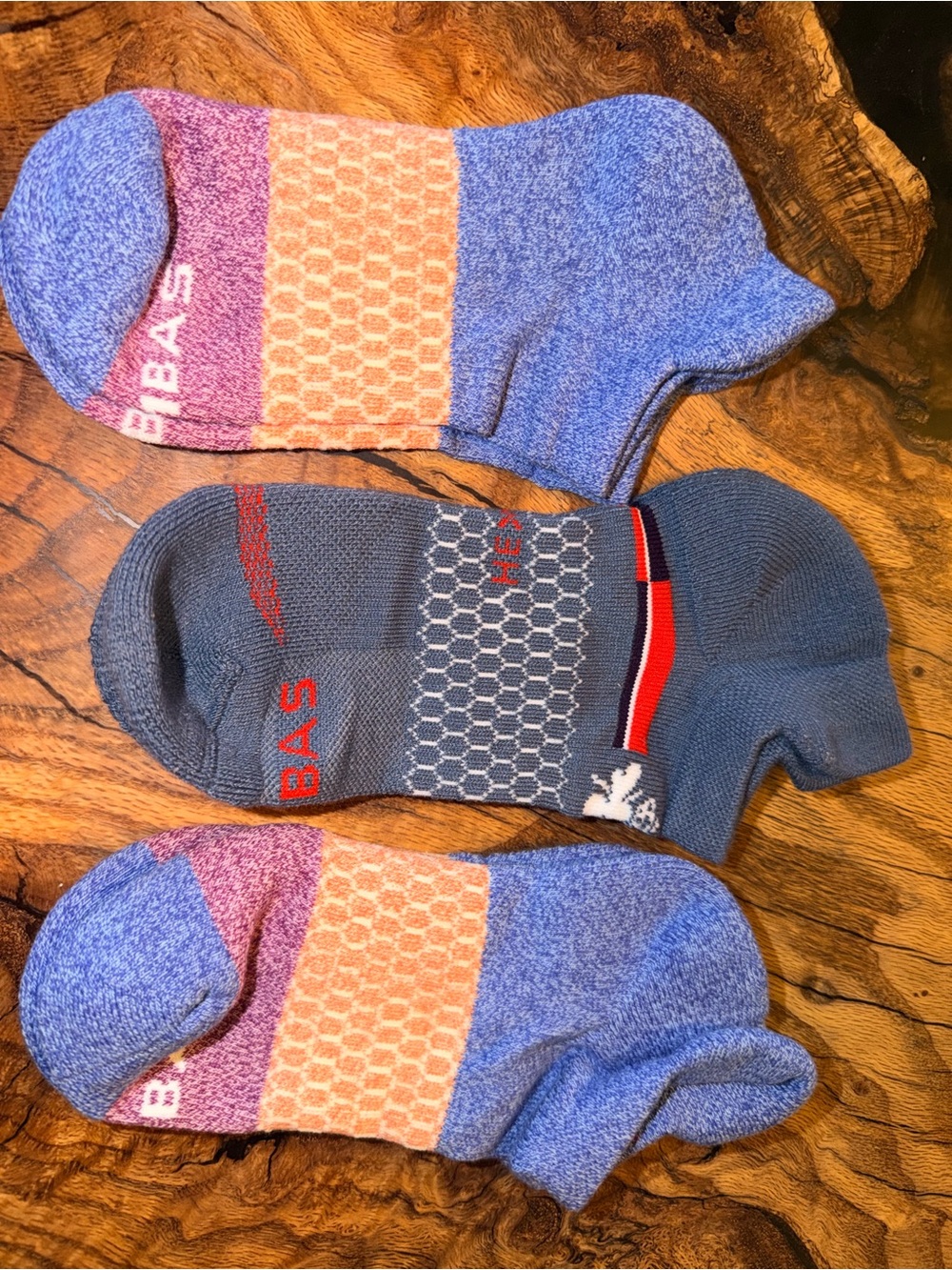 Bombas Socks Size Medium 3 Pair Lot Hex Tec + Ankle NWOT